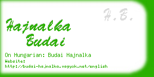 hajnalka budai business card